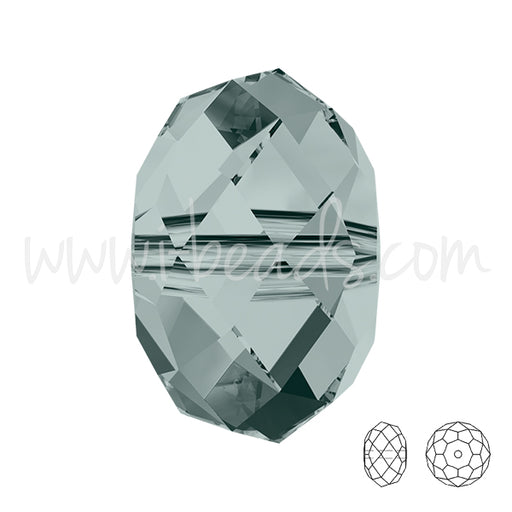 5040 Swarovski briolette perlen black diamond 8mm (6)