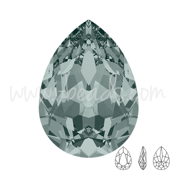 Swarovski 4320 birne black diamond 18x13mm (1)