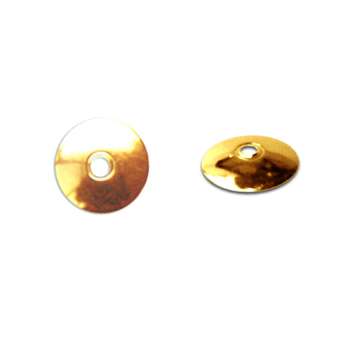 Kaufen Sie Perlen in Deutschland Perlenkappen Rund 6mm Goldfarben (10)