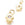 Perlen Einzelhandel Die Hand der Fatima Anhänger aus 18 Karat vergoldetem Messing mit Strasssteine Zirkonoxid -9,5 mm (1)