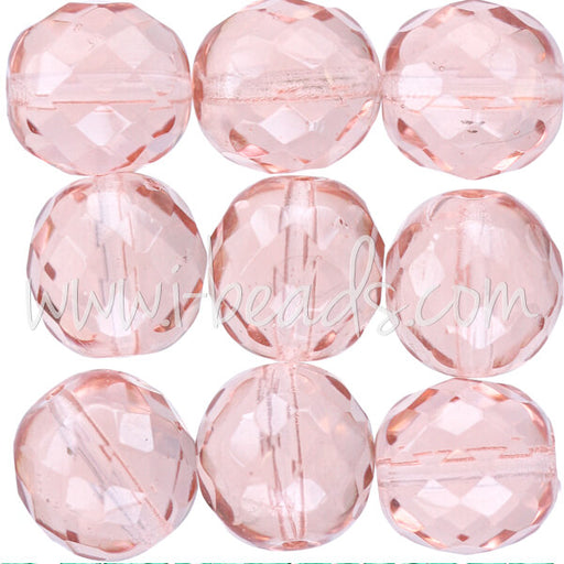 Kaufen Sie Perlen in Deutschland Glasschliffperlen rosaline 12mm (6)