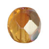 Kaufen Sie Perlen in Deutschland Glasschliffperlen medium topaz ab 6mm (50)