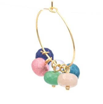 Kaufen Sie Perlen in Deutschland Charms perlen Jade Nature farbe ENTE GRUN 8 mm + Ring vergoldet (2 stuck)