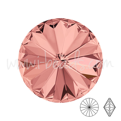 Swarovski 1122 rivoli blush rose 12mm (1)