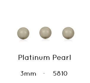 Kaufen Sie Perlen in Deutschland 5810 Swarovski Platinum pearl 3mm x0.5mm (40)