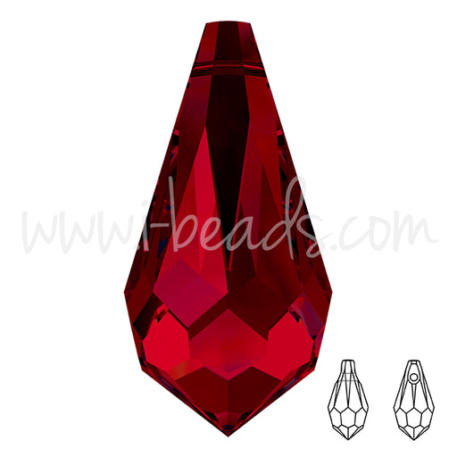 Swarovski 6000 anhänger tropfen siam 13mm (2)