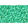 cc954 - Toho rocailles perlen 15/0 aqua/light jonquil lined (5g)