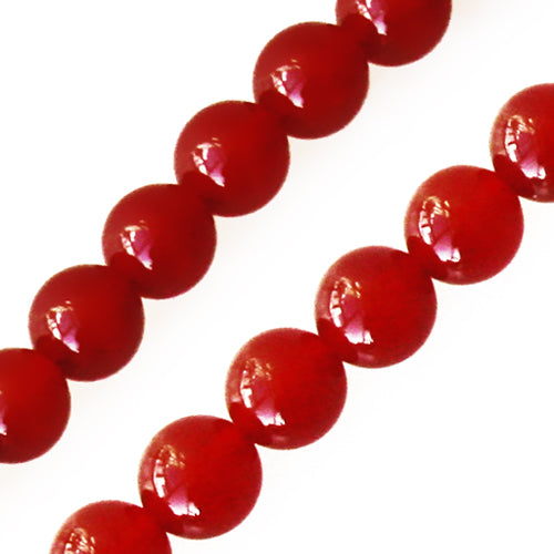 Kaufen Sie Perlen in Deutschland Red orange achat runder perlenstrang 10mm (1)