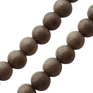 Perlenstrang aus grauholz 10mm (1)