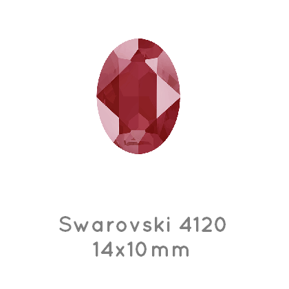 Kaufen Sie Perlen in Deutschland Swarovski 4120 oval fancy stone Royal Red 14x10mm (2)