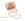 Perlen Einzelhandel Baumwollschnur dune mit rocailles-perlen GOLDEN hell ROSA (90cm)