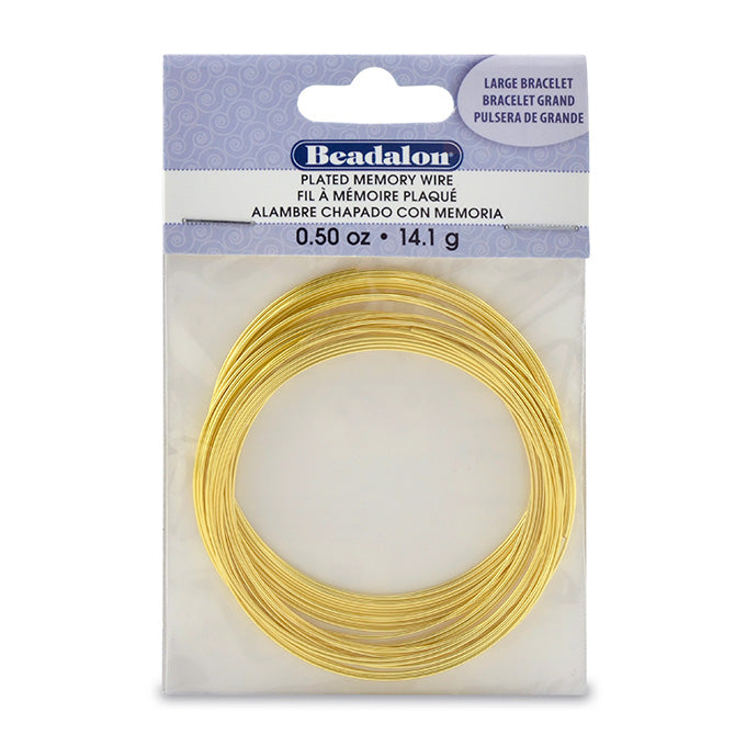Beadalon Vergoldeter Speicherdraht – Formstabil, Goldbeschichtet, Ca. 5 Spulen Pro Packung