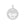 Perlengroßhändler in Deutschland Medaille - Lotus Motit Anhänger Edelstahl RHODIUM 11,5mm (1)