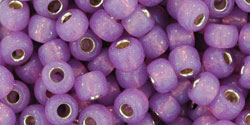 Kaufen Sie Perlen in Deutschland cc2108 -Toho rocailles perlen 6/0 Silver-Lined Milky Amethyst (10g)