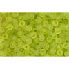 cc4f - Toho rocailles perlen 11/0 transparent frosted lime green (10g)