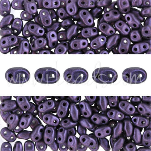 MiniDuo Perlen 2.5x4mm metallic suede purple (10g)