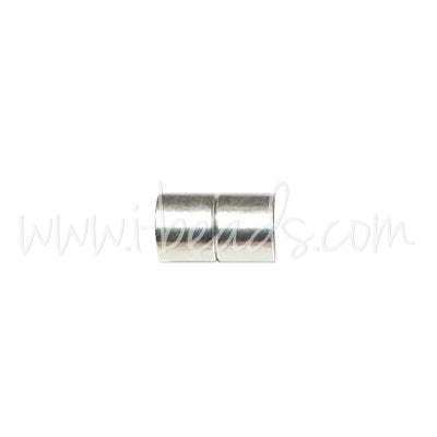 Magnetverschluss für 10mm Schnüre Silber-Plattiert (1)