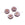 Perlen Einzelhandel Tschechisches Druckglas Hibiskusblüte Pink und Bronze 9mm (4)