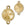 Perlen Einzelhandel Rahmen Bindestück für Swarovski 1122 Rivoli 12mm vergoldet (1)