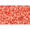 cc985 - Toho rocailles perlen 11/0 crystal/ salmon lined (10g)