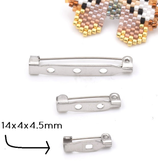 Kaufen Sie Perlen in Deutschland Spindelstütze aus Stahl 14x4x4.5mm (2 )