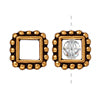 Rahmen quadrat 9mm antik vergoldet fuer 4mm perlen (1)