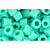 cc55f - Toho cube perlen 4mm opaque frosted turquoise (10g)