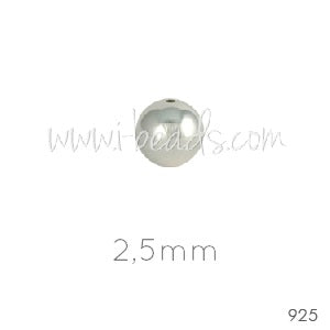 Kaufen Sie Perlen in Deutschland Sterling silber runde perlen 2.5x1.3mm silber 925 (20)