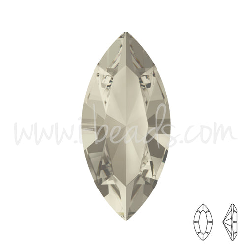 Kaufen Sie Perlen in Deutschland Swarovski 4228 navette crystal silver shade 15x7mm (1)