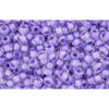 cc966 - Toho rocailles perlen 11/0 crystal/ purple lined (10g)