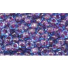 cc252 - Toho rocailles perlen 6/0 inside colour aqua/purple lined (10g)