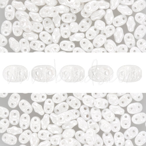 MiniDuo Perlen 2.5x4mm luster white (10g)