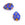 Perlen Einzelhandel Millefiori Goutte 14mm BLAU (2)