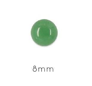 Kaufen Sie Perlen in Deutschland Grüner Aventurin runder Cabochon 8mm (1)