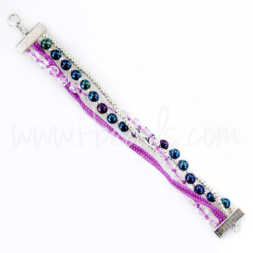 DIY Lila Perlenarmband von Dorothy Wood