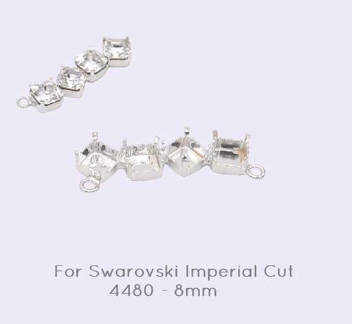 Schmuckanhänger für 4 Swarovski 4480 imperiale Größe von 8 mm bis 3,5 cm (1)