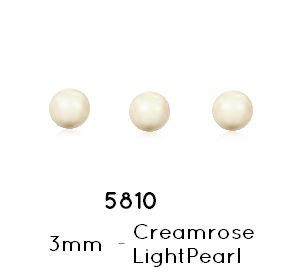 Kaufen Sie Perlen in Deutschland 5810 Swarovski CreamRose light pearl 3mm 0.5mm (40)