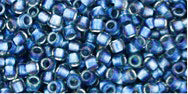 Kaufen Sie Perlen in Deutschland cc263 - Toho Takumi LH runde perlen 11/0 inside color rainbow crystal/light capri (10g)