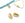 Perlengroßhändler in Deutschland Kauri Form, Stecker, Cabochon oder Anhänger - 12mm - Gold plated (2)