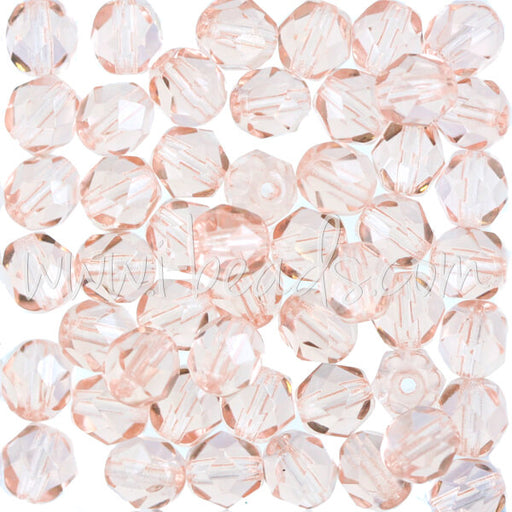 Kaufen Sie Perlen in Deutschland Glasschliffperlen rosaline 6mm (50)
