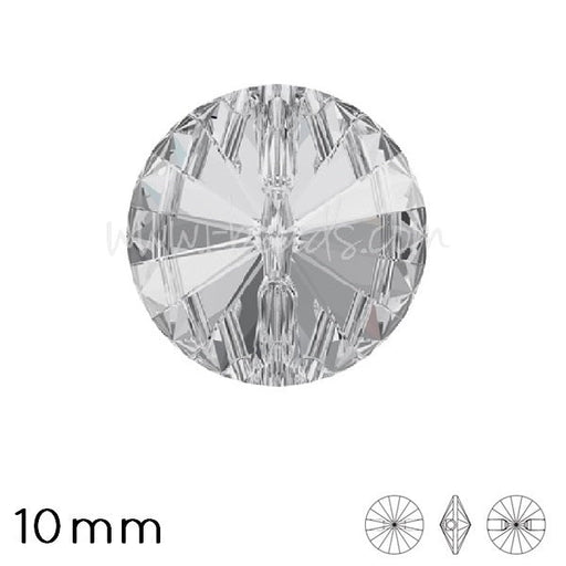 Kaufen Sie Perlen in Deutschland Czech Crystal Rivoli Round Button 10mm (1)