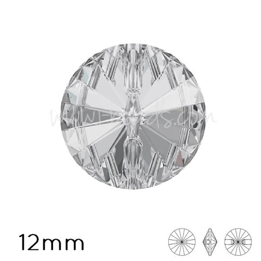 Kaufen Sie Perlen in Deutschland Czech Crystal Rivoli Round Button 12mm (1)
