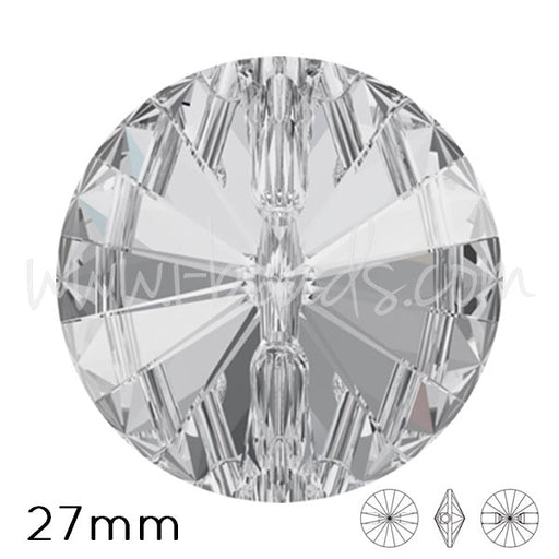 Kaufen Sie Perlen in Deutschland Czech Crystal Rivoli Round Button 27mm (1)