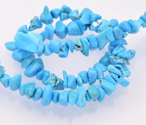 Kaufen Sie Perlen in Deutschland Chips Perlen Imitation Turquoise 6mm - Loch: 1mm (1)